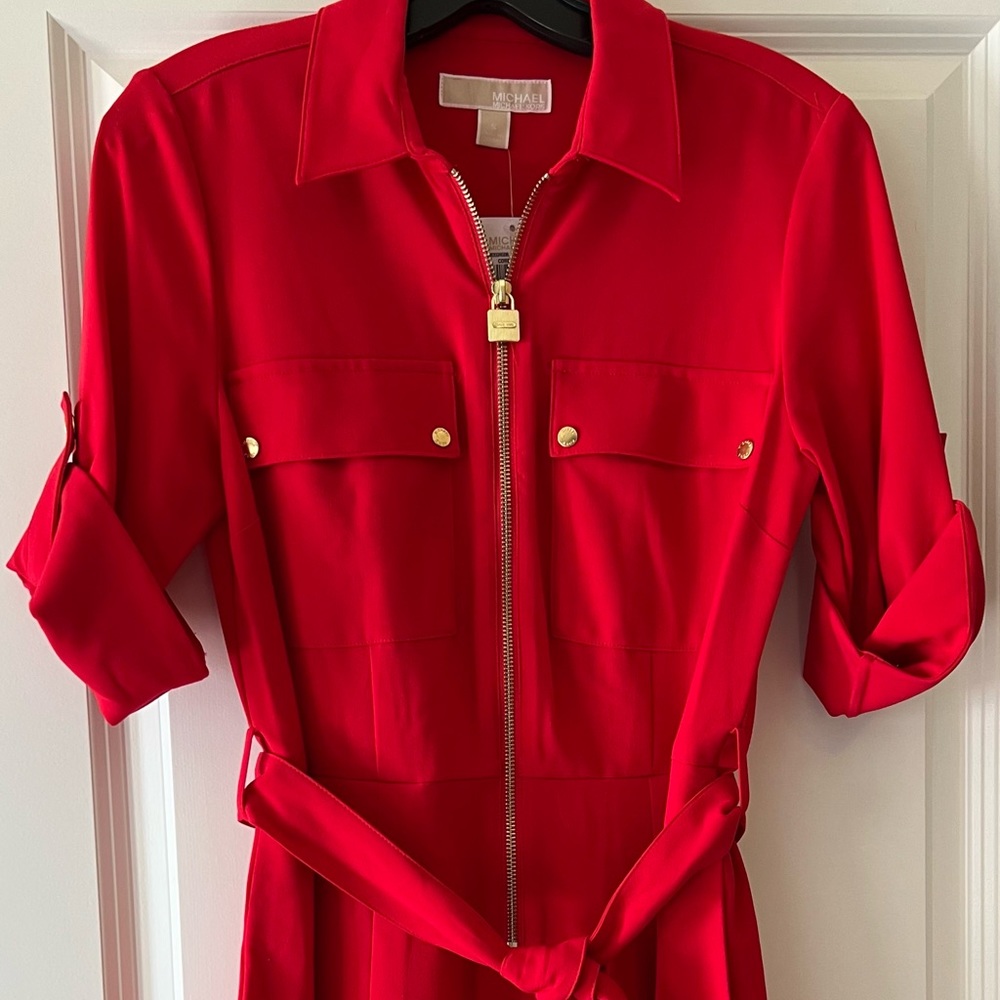 Michael Kors true red dress
